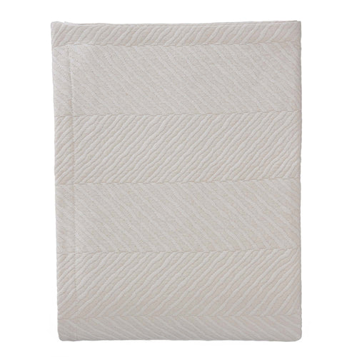 Tagesdecke Cieza, Beige, 100% Baumwolle