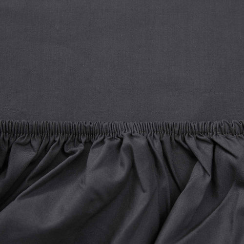 Spannbettlaken Perpignan Grau, 100% gekämmte Baumwolle | URBANARA Spannbettlaken