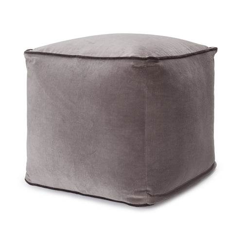 Godavari Pouf grey & dark grey, 100% cotton