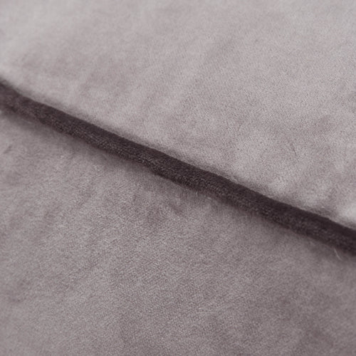 Godavari Pouf grey & dark grey, 100% cotton | URBANARA stools & poufs