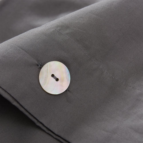 Manteigas Percale Bed Linen charcoal, 100% organic cotton | High quality homewares