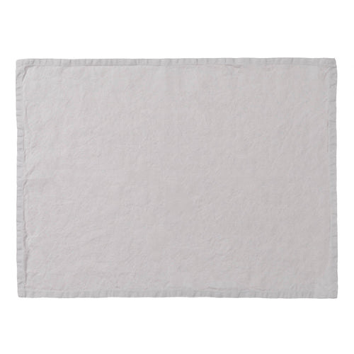Tischset Miral, Hellgrau, 100% Leinen