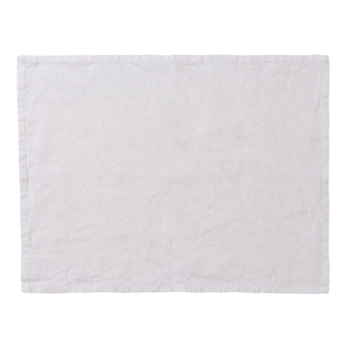 Miral Place Mat Set white, 100% linen