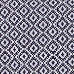 Decke Mondego in Dunkelblau & Weiß aus 100% Baumwolle | Entdecken Sie unsere schönsten Wohnaccessoires