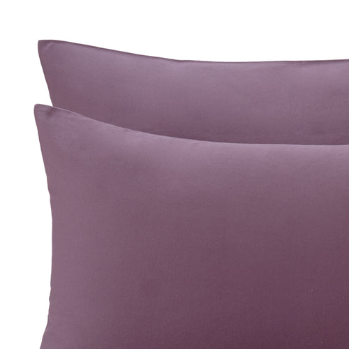 Flanell-Bettwäsche Montrose Aubergine, 100% Baumwolle | URBANARA Flanell-Bettwäsche