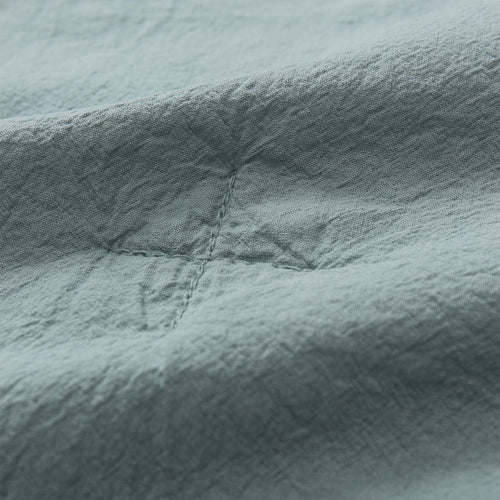 Nabo Bedspread light grey green, 100% recycled cotton | URBANARA bedspreads & quilts