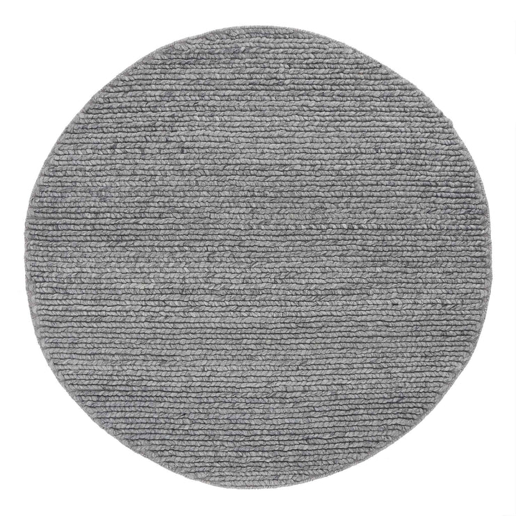 Teppich Palama Grau-Melange, 50% Wolle & 50% Viskose | URBANARA Wollteppiche