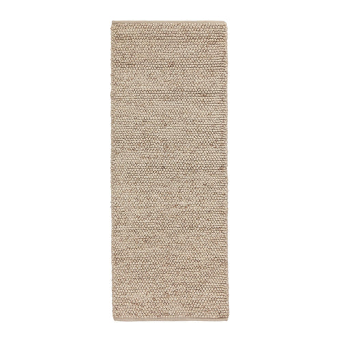 Ravi runner, natural white, 70% new wool & 30% viscose | URBANARA runners