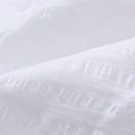 Kissenbezug Serras in Weiß aus 64% Baumwolle & 36% Leinen