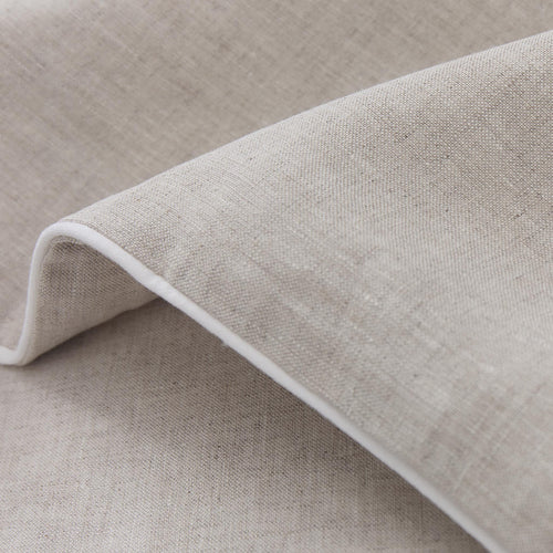 Leinen-Bettwäsche Tercia Natur & Weiß, 100% Leinen | URBANARA Leinen-Bettwäsche