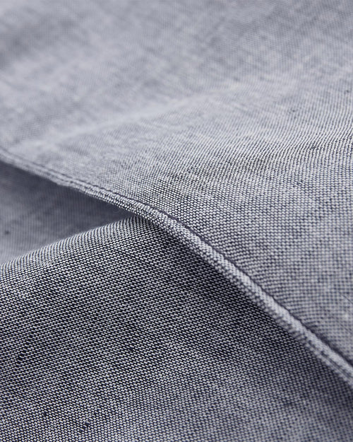 Leinen-Baumwoll-Bettwäsche-Set Tolosa [Jeansblau]