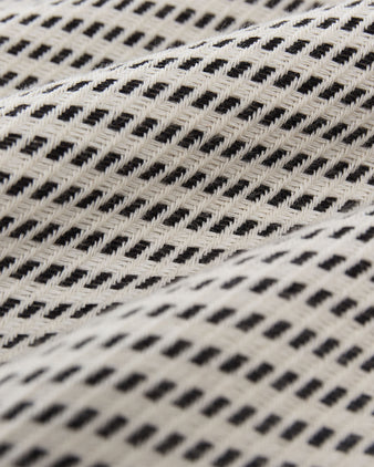 Hamamtuch Bolu [Schwarz/Naturweiß]