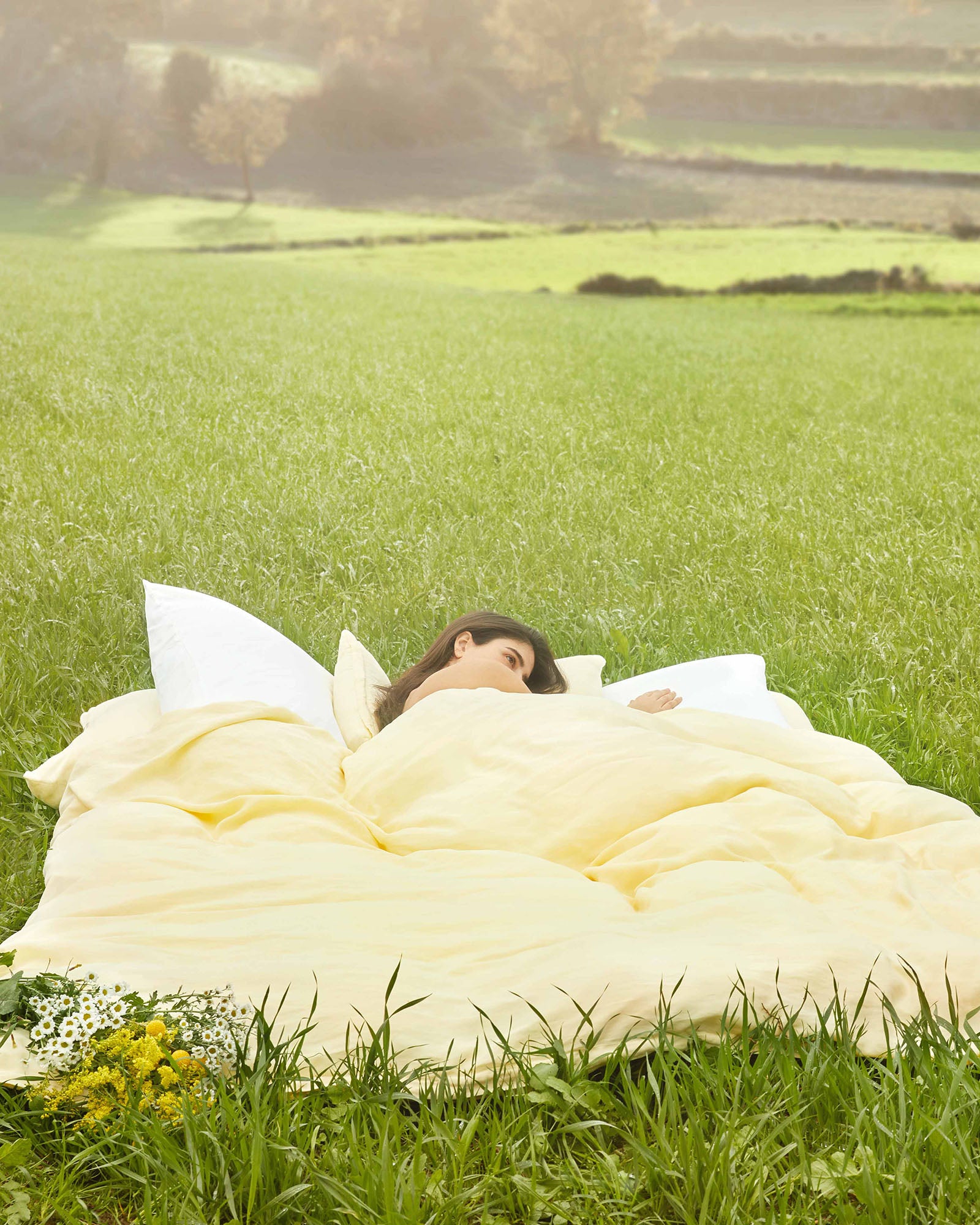 TENCEL™ Lyocell-Bettwäsche-Set Formoso, Butter