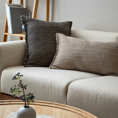Upcycling-Kissen mit Füllung Cadema [Schwarz]