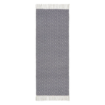 Waschbarer Läufer Barota [Blaugrau/Weiß]