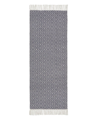 Waschbarer Läufer Barota [Blaugrau/Weiß]