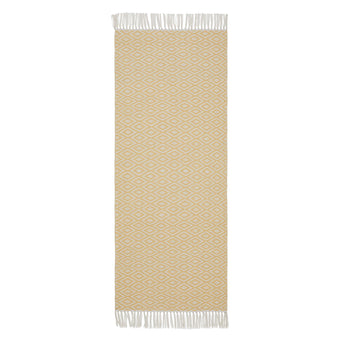 Waschbarer Läufer Barota [Sandgelb/Weiß]