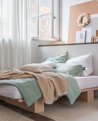 Leinenbettwäsche-Set Mafalda [Weiß]