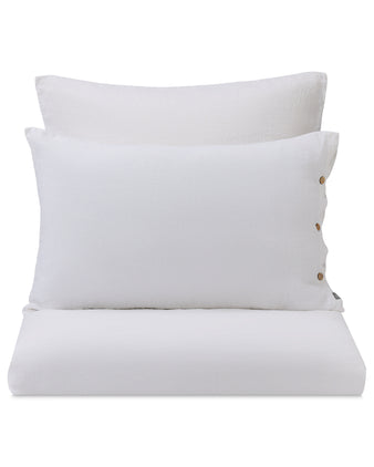 Leinenbettwäsche-Set Mafalda [Weiß]