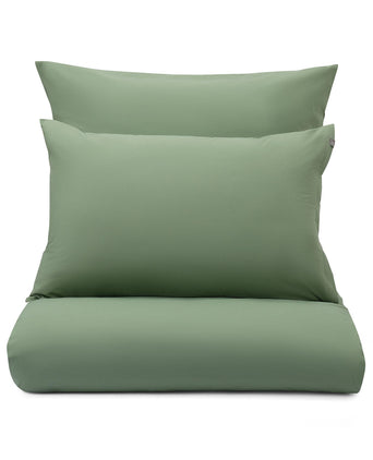Baumwoll-Kissenbezug 2er Set Mata [Dunkles Salbeigrün]