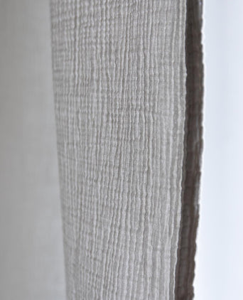 Musselin-Vorhang Trofa (2er-Set) [Hellgrau]