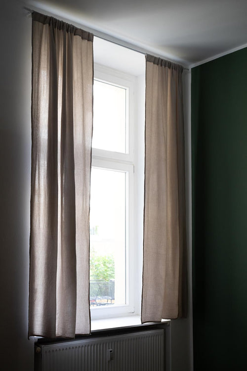 Musselin-Vorhang Trofa (2er-Set) [Natur]