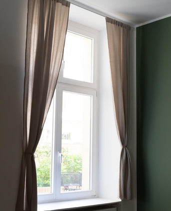 Musselin-Vorhang Trofa (2er-Set) [Natur]