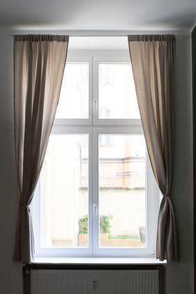 Musselin-Vorhang Trofa (2er-Set) [Natur]