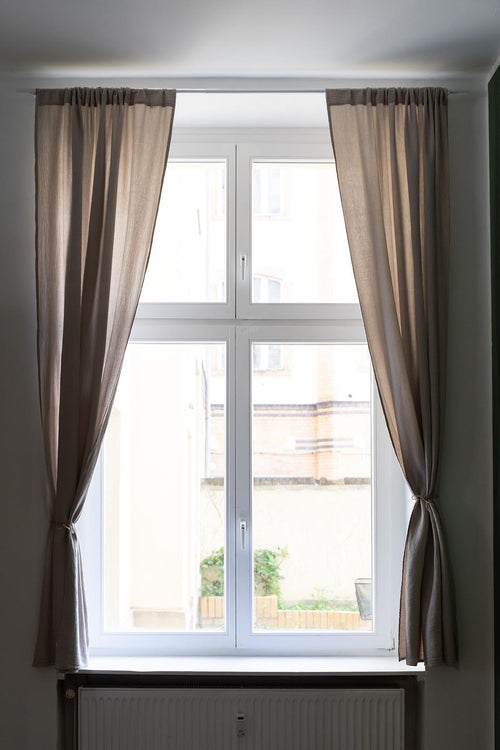 Musselin-Vorhang Trofa (2er-Set) [Natur]