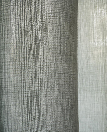 Musselin-Vorhang Trofa (2er-Set) [Salbeigrün]