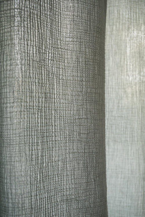 Musselin-Vorhang Trofa (2er-Set) [Salbeigrün]