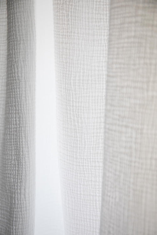 Musselin-Vorhang Trofa (2er-Set) [Weiß]