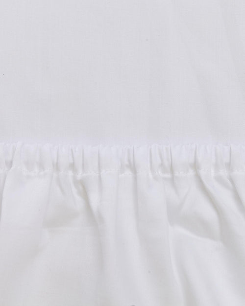 Satin-Spannbettlaken Oufeiro [Weiß]