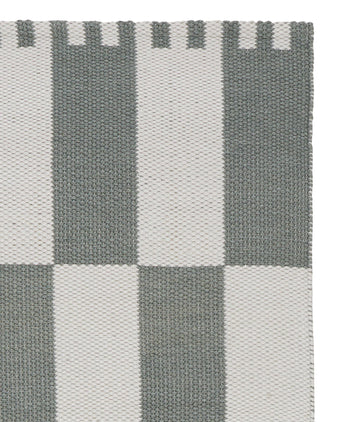 Waschbarer Läufer Iniola [Grüngrau & Weiß]