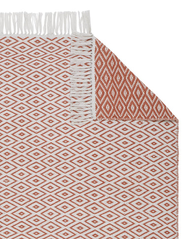 Outdoor Läufer Barota [Terrakotta/Weiß]