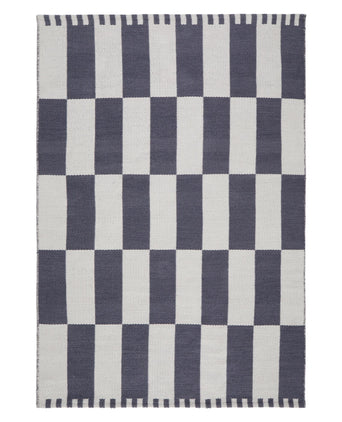 Outdoor-Teppich Iniola [Blaugrau & Weiß]