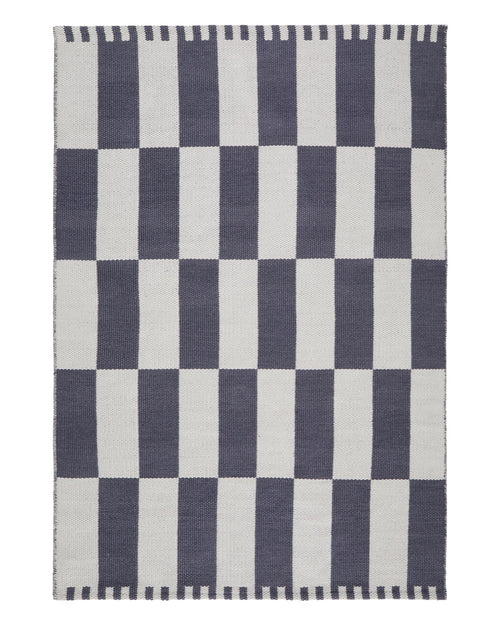 Outdoor-Teppich Iniola [Blaugrau & Weiß]