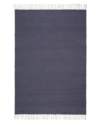 Waschbarer Teppich Udaka [Blaugrau]