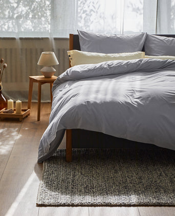 Perkal-Bettwäsche Perpignan [Hellgrau]