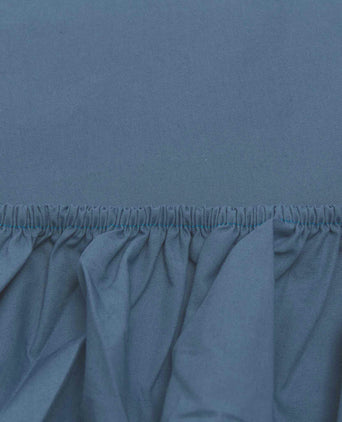 Perkal-Spannbettlaken Perpignan [Dunkles Nebelblau]