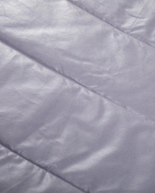 Picknickdecke Tamina [Dunkles Taupe & Naturweiß & Taubenblau]