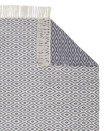 Waschbarer Läufer Barota [Blaugrau/Weiß]