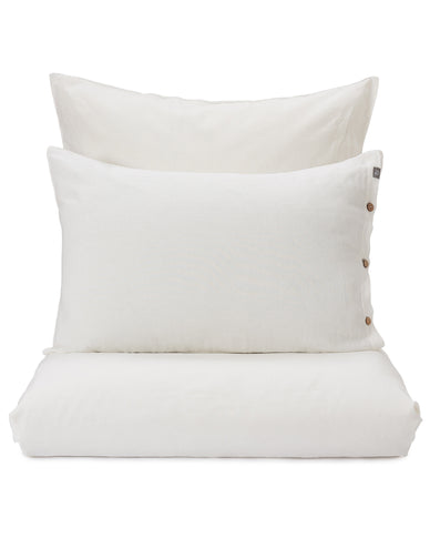 Leinen-Baumwoll-Bettwäsche-Set Tolosa [Naturweiß]