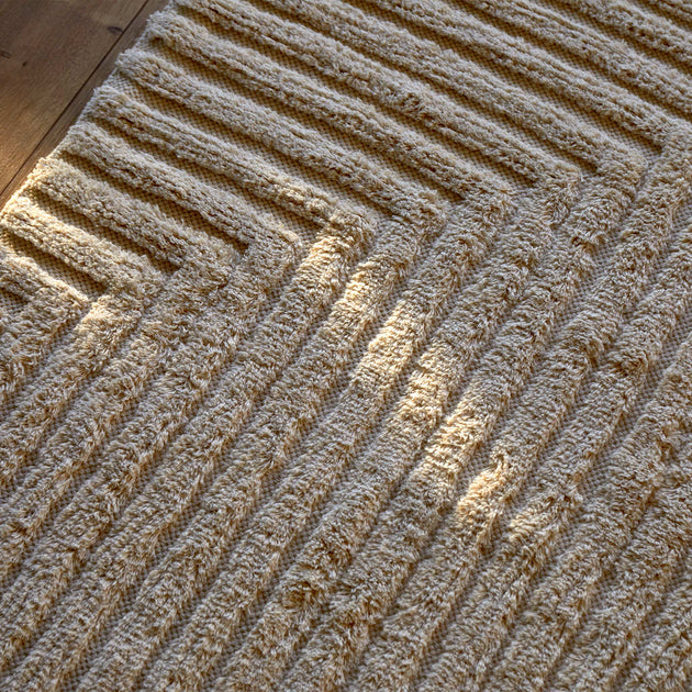 Baumwollteppich Surani [Naturweiß]