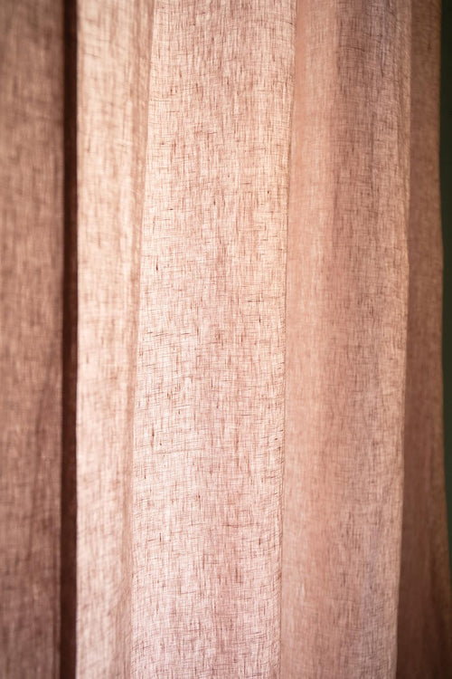 Leinen-Vorhang Mafalda Nova (2er-Set) [Helles Taupe]