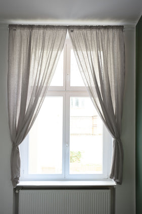 Leinen-Vorhang Mafalda Nova (2er-Set) [Natur]