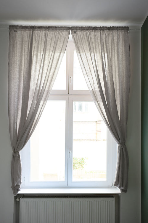 Leinen-Vorhang Mafalda Nova (2er-Set) [Natur]