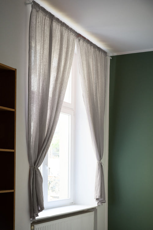 Leinen-Vorhang Mafalda Nova (2er-Set) [Natur]