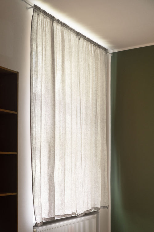 Leinen-Vorhang Mafalda Nova (2er-Set) [Natur]