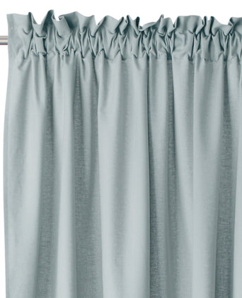 Baumwollvorhang Solana (2er-Set) [Helles Grüngrau]